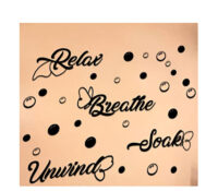 Custom acrylic wall decals circle bubbles mirror stickers