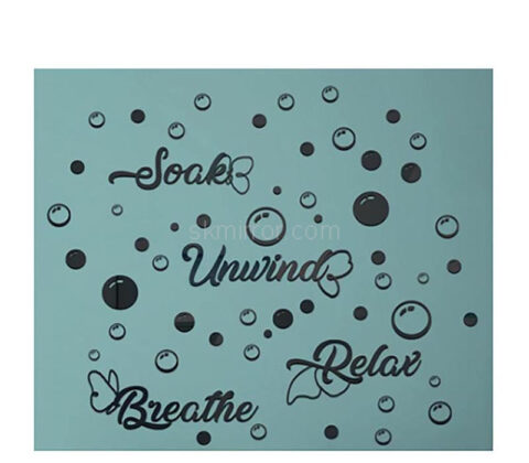 Custom acrylic wall home 3D mirror stickers