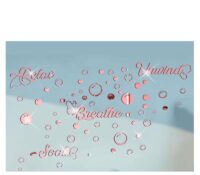 Custom acrylic wall living room decals DIY mirror stickers