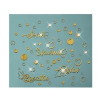Custom acrylic wall bedroom decals DIY mirror stickers