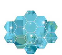 Custom acrylic hexagon wall home DIY mirror stickers MS-1903 Custom acrylic hexagon wall home DIY mirror stickers