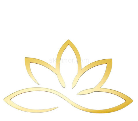 Custom acrylic wall home flower mirror stickers