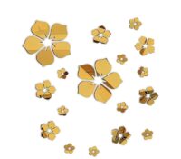 Custom acrylic wall floral DIY mirror stickers