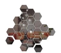 Custom acrylic wall DIY hexagon decor mirror stickers
