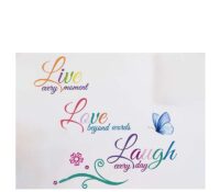 Custom acrylic wall decals motivational mirror stickers