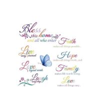 Custom acrylic wall decals home motivational mirror stickers