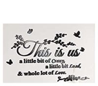 Custom acrylic wall decor home motivational mirror stickers