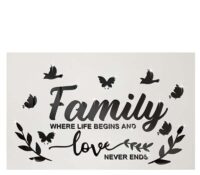 Custom acrylic wall decor family mirror stickers