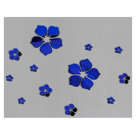 Custom acrylic wall decor floral mirror stickers