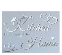 Custom acrylic DIY wall Kitchen Home mirror stickers