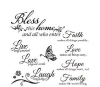 Custom acrylic DIY wall family inspirational mirror stickers