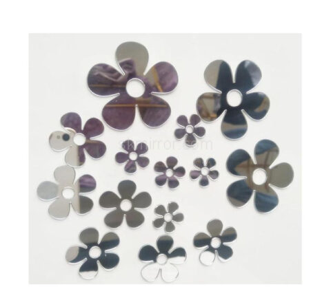 Custom acrylic DIY wall little flowers mirror stickers