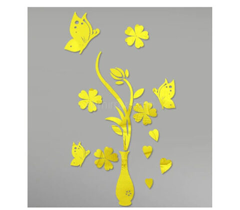 Custom acrylic wall home decor 3D mirror stickers