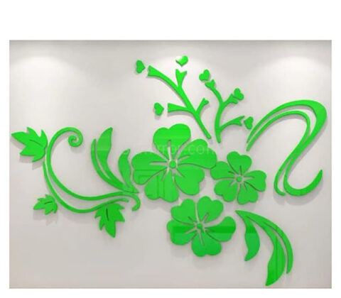 Custom acrylic wall flower DIY mirror stickers