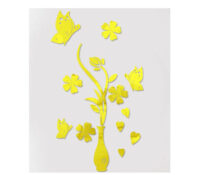Custom acrylic wall home decor mirror flower stickers