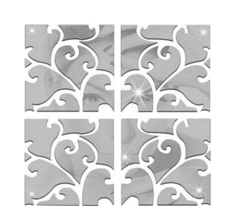 Custom acrylic wall home decor mirror pattern stickers