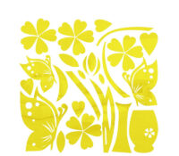 Custom acrylic wall mural decor mirror pattern stickers
