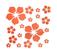 Custom acrylic wall DIY flowers mirror stickers