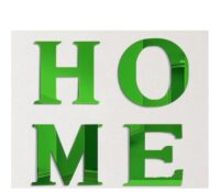 Custom acrylic wall HOME sign letters mirror stickers