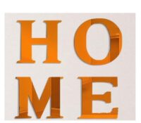 Custom acrylic wall HOME art mirror stickers