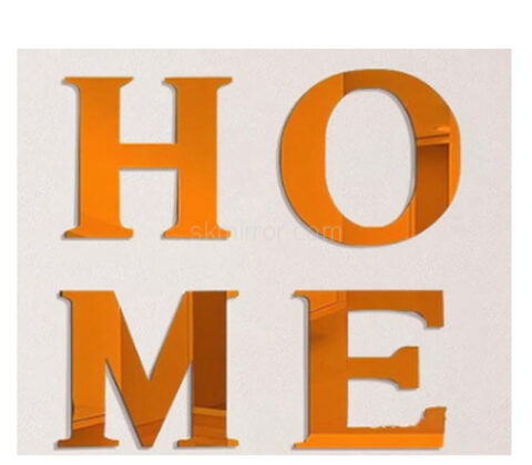 Custom acrylic wall HOME art mirror stickers