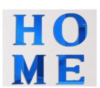Custom acrylic wall HOME sign art mirror stickers