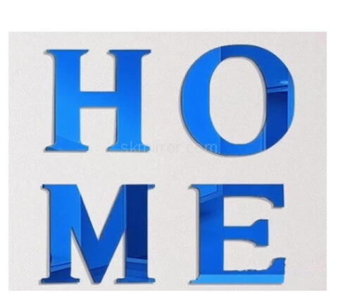 Custom acrylic wall HOME sign art mirror stickers