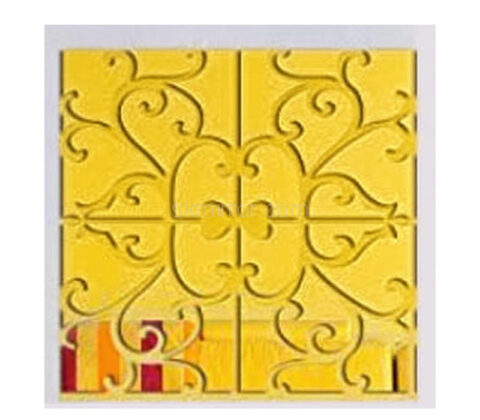 Custom acrylic living room wall decorative mirror stickers