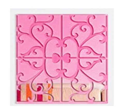 Custom acrylic bedroom wall decorative mirror stickers