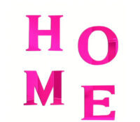 Custom acrylic wall mirror DIY HOME sign letters