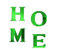 Custom acrylic wall decor mirror HOME sign letters