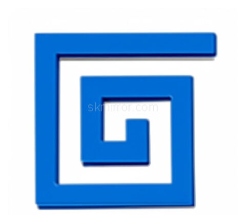 Custom acrylic wall 3D décor geometric mirror stickers