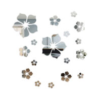 Custom plexiglass wall floral DIY mirror stickers