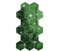 Custom plexiglass wall hexagon DIY mirror stickers
