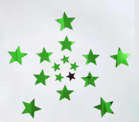 Custom plexiglass wall stars DIY mirror stickers